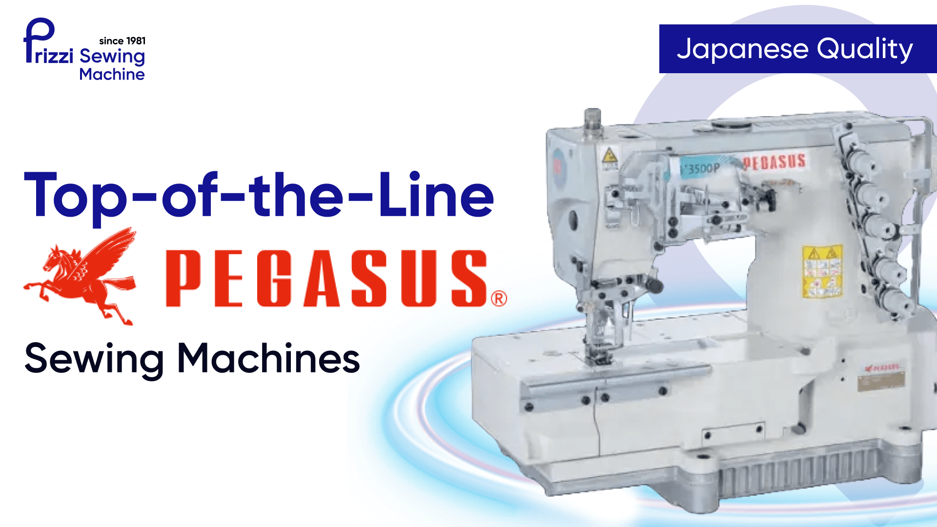 Japanese Quality. TopoftheLine Pegasus Sewing Machines