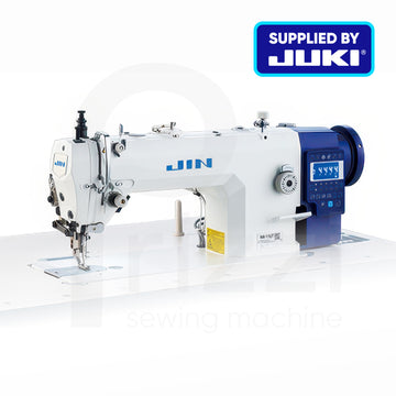 JIN NA-11UT Industrial Single Needle Direct-Drive Top & Bottom Feed Lockstitch Machine with Automatic Thread Trimmer & Double Capacity Hook