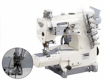 KANSAI SPECIAL NR-9803GCC-UTE Coverstitch Machine with Cylinder Bed for Left Fold Covering