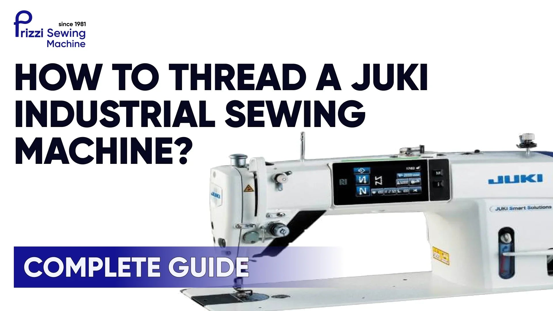 Juki Machine Course How to thread a Juki industrial sewing machine? Learn with a step-by ...
