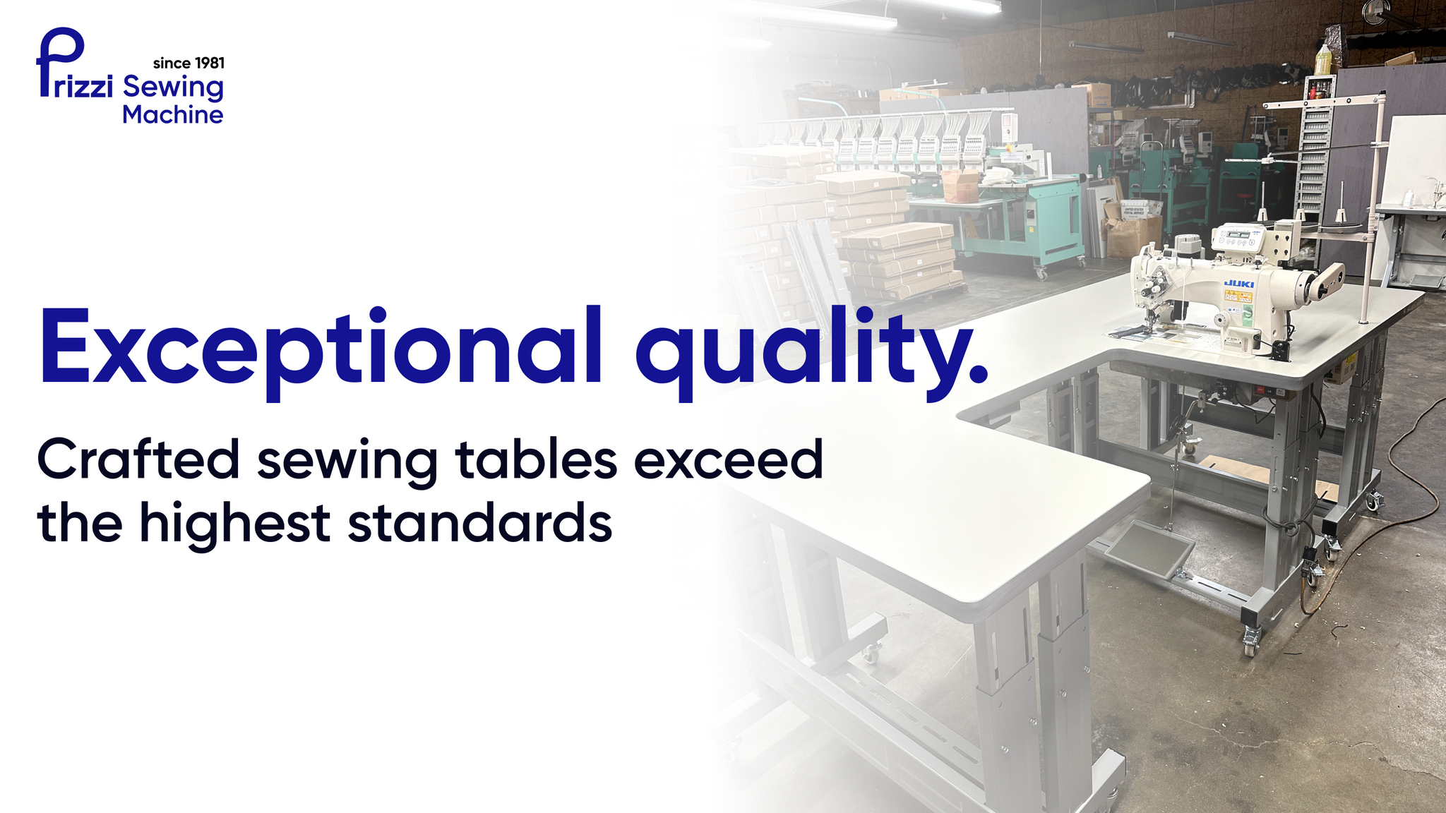 Exceptional quality. Crafted sewing tables exceed the highest standards