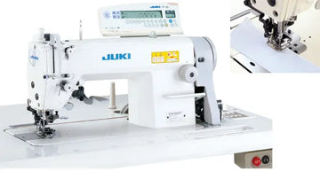 Juki DLM-5400NF7WB/M92/CS920C/CP18A, 1-needle Lockstitch Machine with Vertical Edge Trimmer, Table & Servo Motor