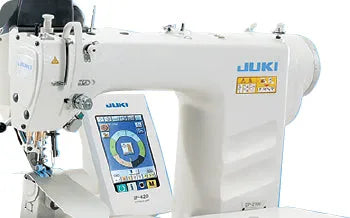 Juki DP2100SZ/MC650EIP420C/JTDP10, 1-Needle Computer-controlled Lockstitch Sleeve Setting Machine with Table & Servo Motor