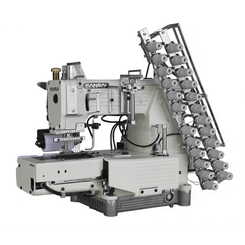 KANSAI SPECIAL FX4418P Cylinder Bed, Double Chain Stitch Machine for Attaching Elastic