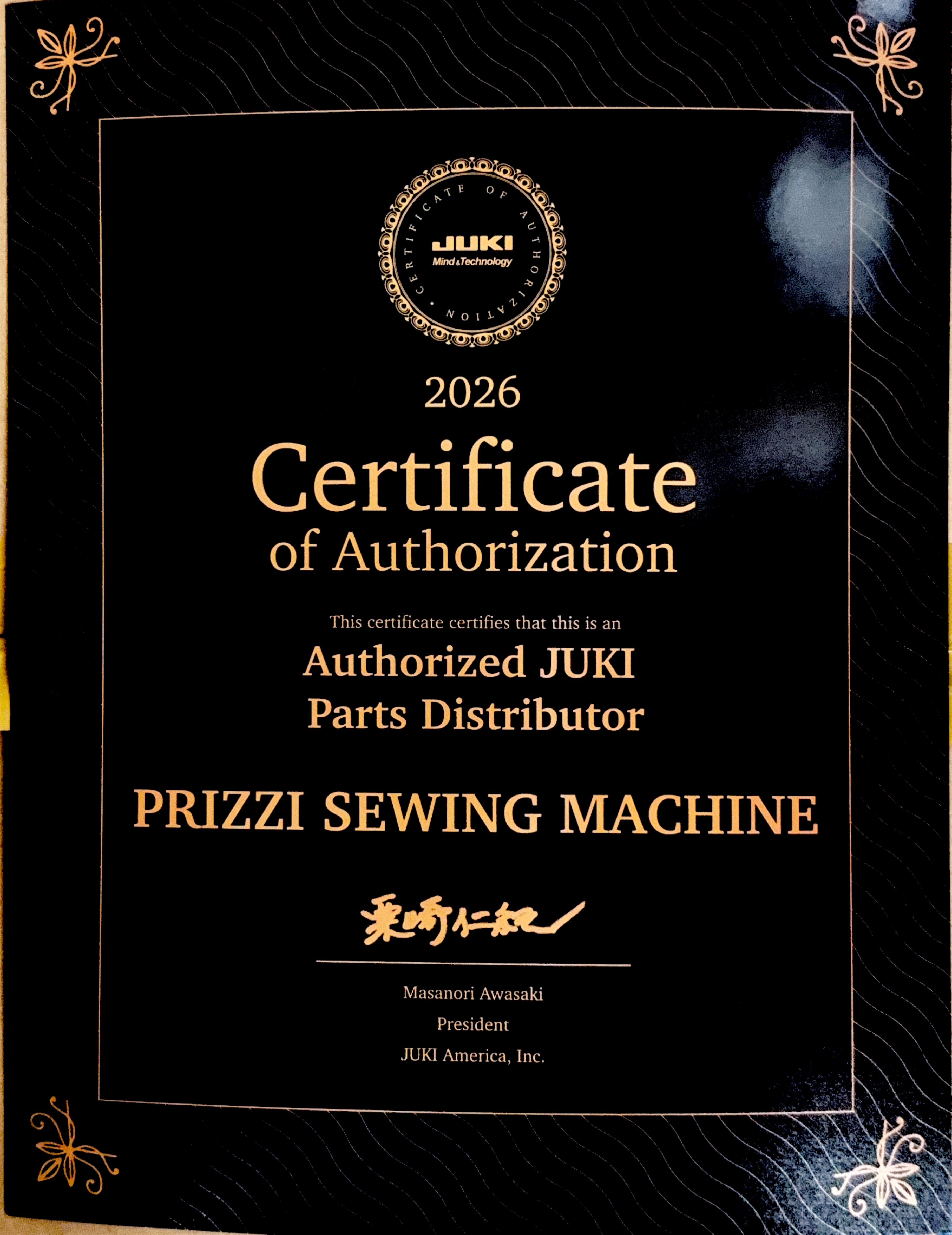PRIZZI SEWING MACHINE CO.