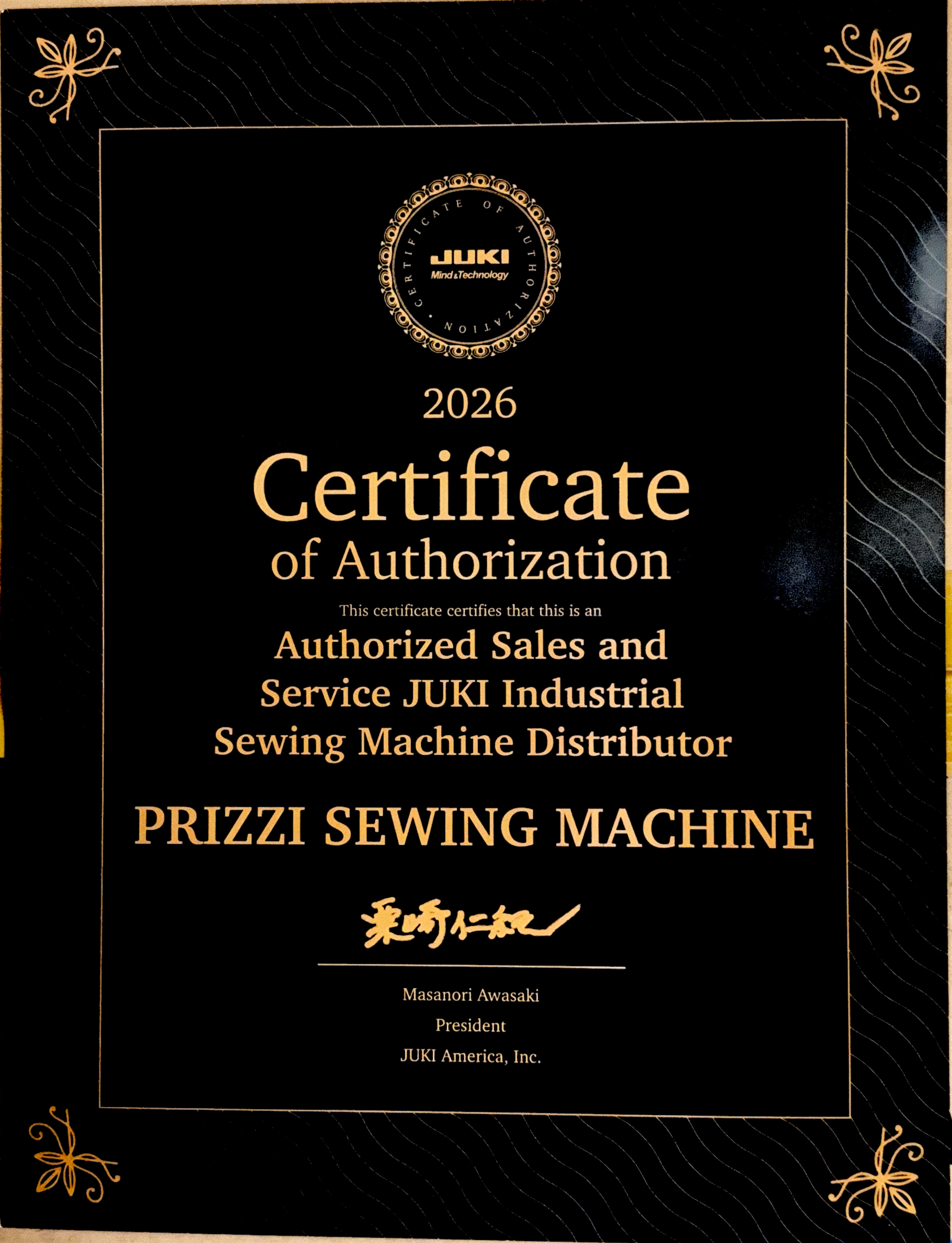 PRIZZI SEWING MACHINE CO.