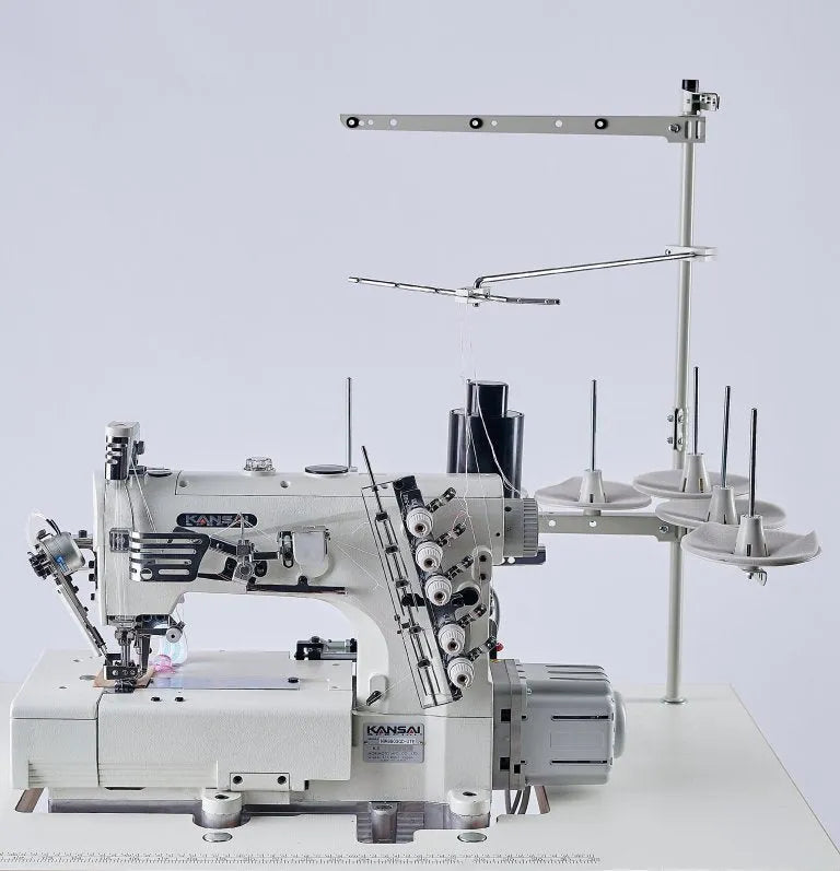 KANSAI SPECIAL NW-8803GD-UTE-1/4 (6.4 mm) Top & Bottom Coverstitch Machine with Table & Servo Motor