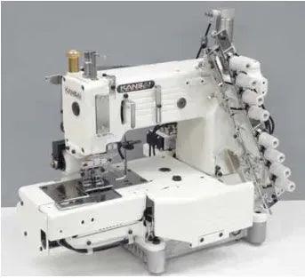 KANSAI SPECIAL FX4404P-UTC, Cylinder Bed, 4-Needle Double Chain Stitch Machine for Attaching Elastic