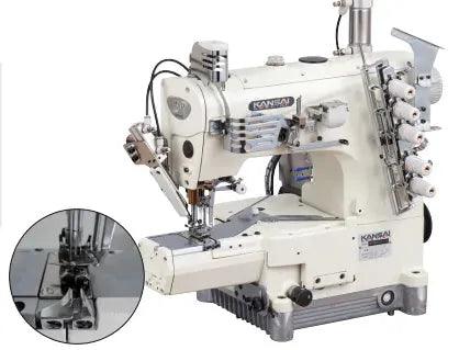 KANSAI SPECIAL NR-9803GCC-UTE Coverstitch Machine with Cylinder Bed for Left Fold Covering