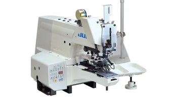 Juki MB-1800SM Computer-controlled Dry-head Chainstitch Button Sewing Machine with Table & Servo Motor