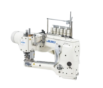 JUKI MF-3620U-300B-60B — Four-Needle Direct-Drive Feed-Off-The-Arm Flatseamer (Top & Bottom Coverstitch Machine) with SC921 Control Box & CP18 Operation Panel
