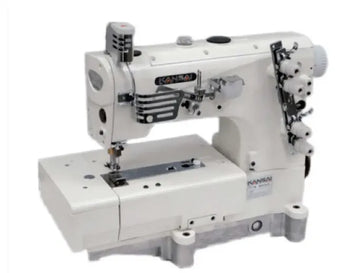 KANSAI SPECIAL NL-5801G, Flat Bed Coverstitch Machine with Table & Servo Motor