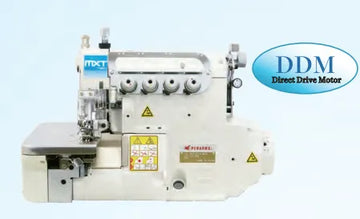 Pegasus MXT3216-03/333-5X5/KH9A/D232, 2-Needle-5-Thread Variable Top Feed Overlock with Table & Servo