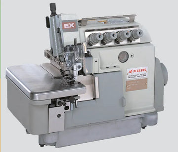 Pegasus EX3215H-A05/535-5X5, 2-Needle, 5-Thread, Flat Bed Overlock for Heavy Fabrics with Table & Servo