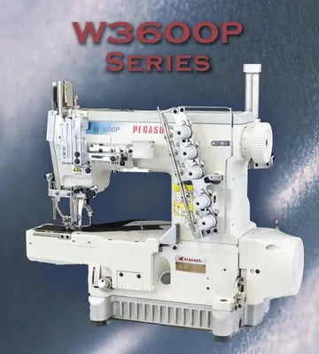 Pegasus W3664P-01GX364BS-UT, 3-Needle, 5-Thread Cylinder Bed Coverstitch Machine