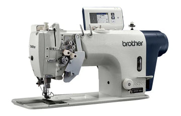 Brother T-8452D-405 — Computerized Double Needle Direct-Drive Split Needle Bar Lockstitch Machine with Thread Trimmer for Heavy Materials