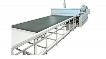 SERKON Conveyorized Table — Modular Conveyor Spreading Table with PVC Belt System
