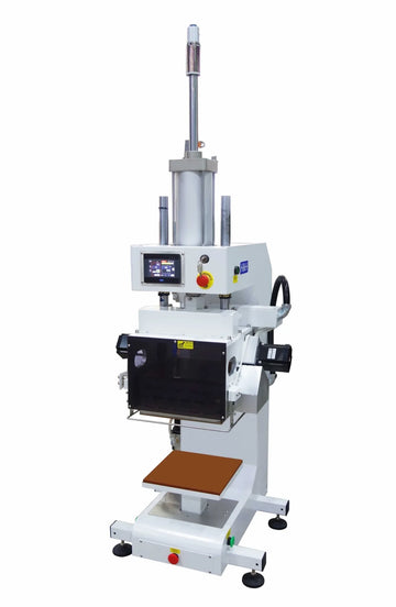 JEUX CS-741 spec A-F2A1-030030 Industrial Pneumatic Flat Heat & Cool Press with Upper Plate Auto Flip and 300 × 300 mm Work Area
