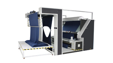 Serkon ES1 — Open Width Knitted Fabric Inspection Machine with Flat-Fold Capability