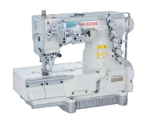 Pegasus W3562P-01GX364B Flat Bed Coverstitch Machine with Table & Serv