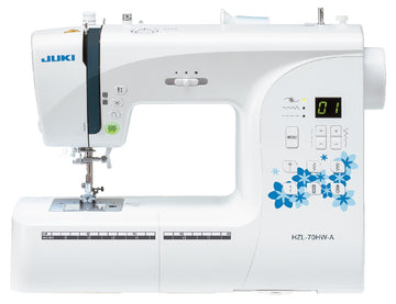 JUKI HZL-70HW-A — Compact Household Computerized Sewing Machine with 80 Stitch Patterns