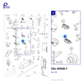 JUKI 40133950 Feed Dog: location in the DDL-8700B-7 parts diagram, item 48