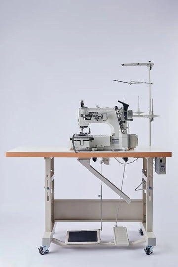 KANSAI SPECIAL NW2202GC 1/4 Coverstitch Machine for Belt Loop Making with Table & Servo Motor