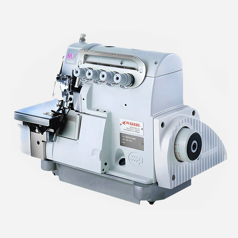 Pegasus MX5204-02/233-4/KS0C, 1-Needle 3-Thread, Bottom Feed High Speed Overlock, with Side Chain Cutter, with Table & Servo Motor