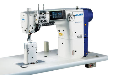 JUKI PLC-2710NVS-70BBZ Industrial Single Needle Digital Direct-Drive Post-Bed Unison-Feed Lockstitch for Heavy Materials with Large-Capacity Hook & SC-952AD Control Box