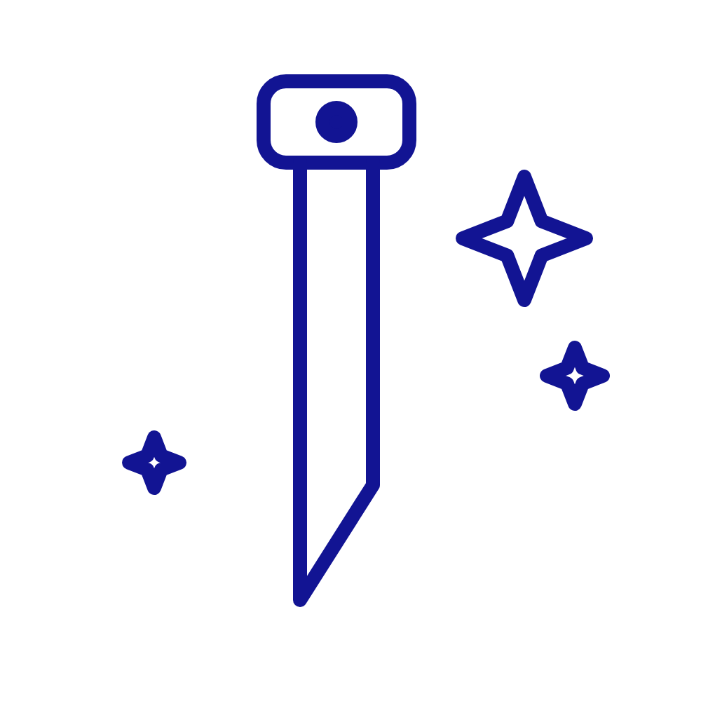 Illustration of an intelligent cutting knife
