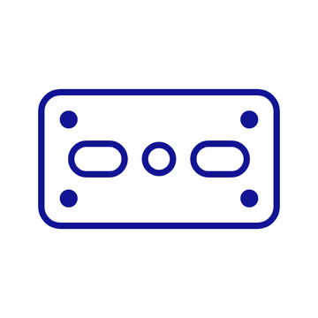 Throat plate icon for JUKI spare parts