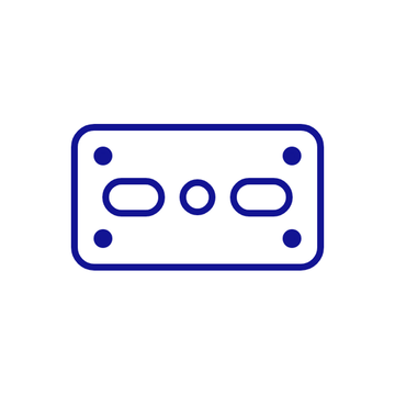 Throat plate icon for JUKI spare parts
