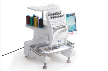 Máquina de coser programable Juki PS-800SB-2850ZKW para materiales ligeros. Área de costura: 280 × 500 mm.